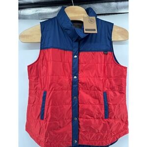 DUCKWORTH NWT Women's XL  Blue / Red WOOLCLOUD Wool Insulated VEST  MSRP$259